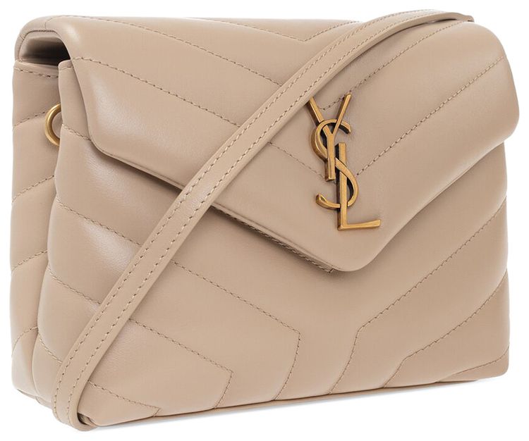 Saint Laurent Loulou Shoulder Bag Dark Beige