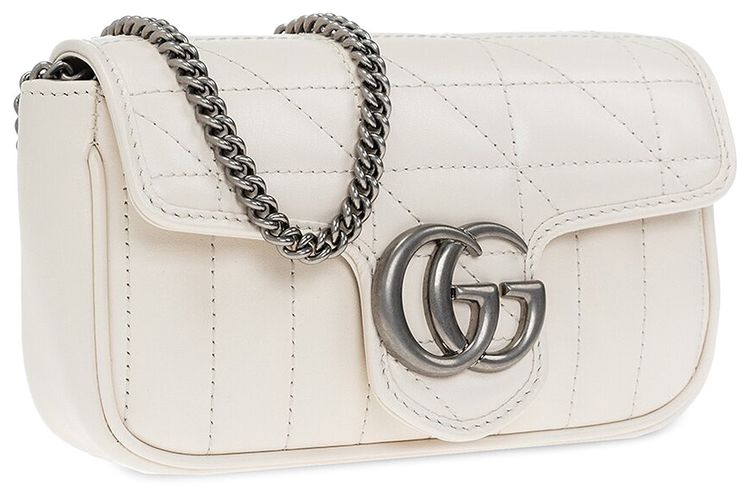 Gucci GG Marmont Super Mini Bag White