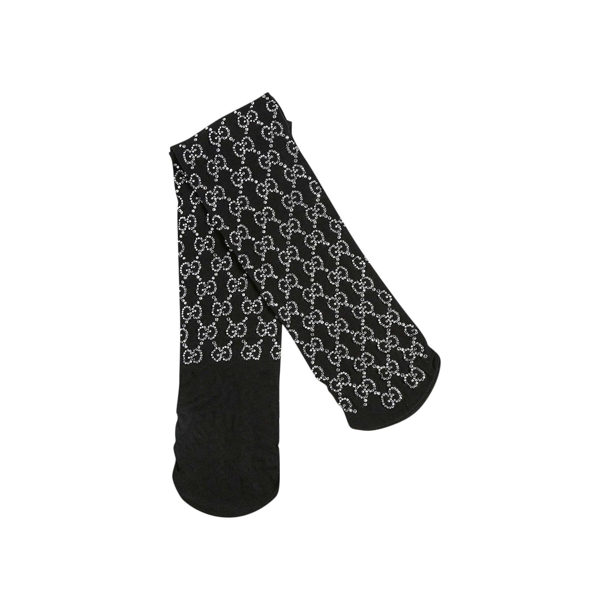 注文割引 Crystal Embroidered GG Gucci Buy Socks 676642 - 'Black' レッグウェア