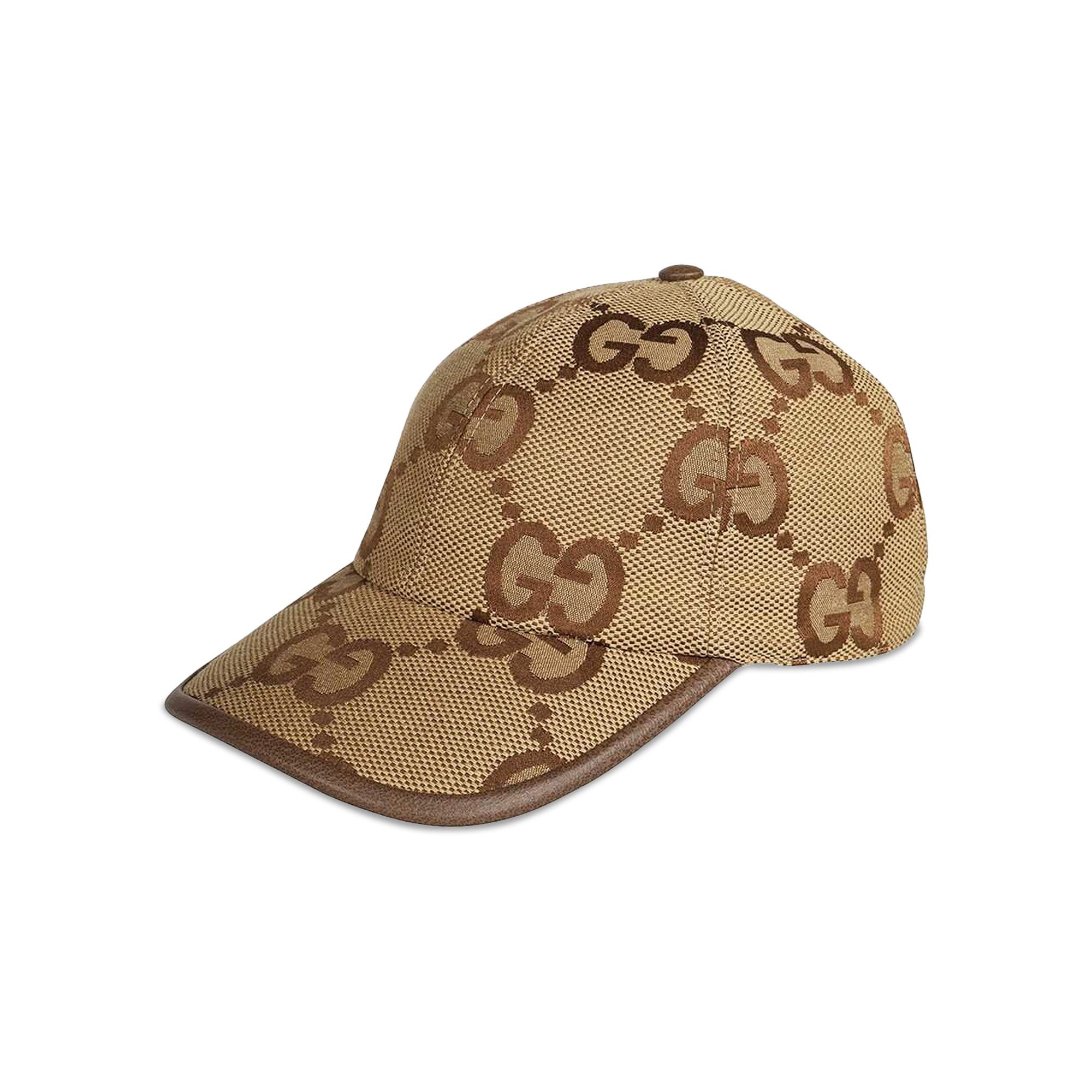 【369さま専用】GUCCI ブラウンGGパターン キャップ GG canvas baseball hat with crystals in camel and dark brown