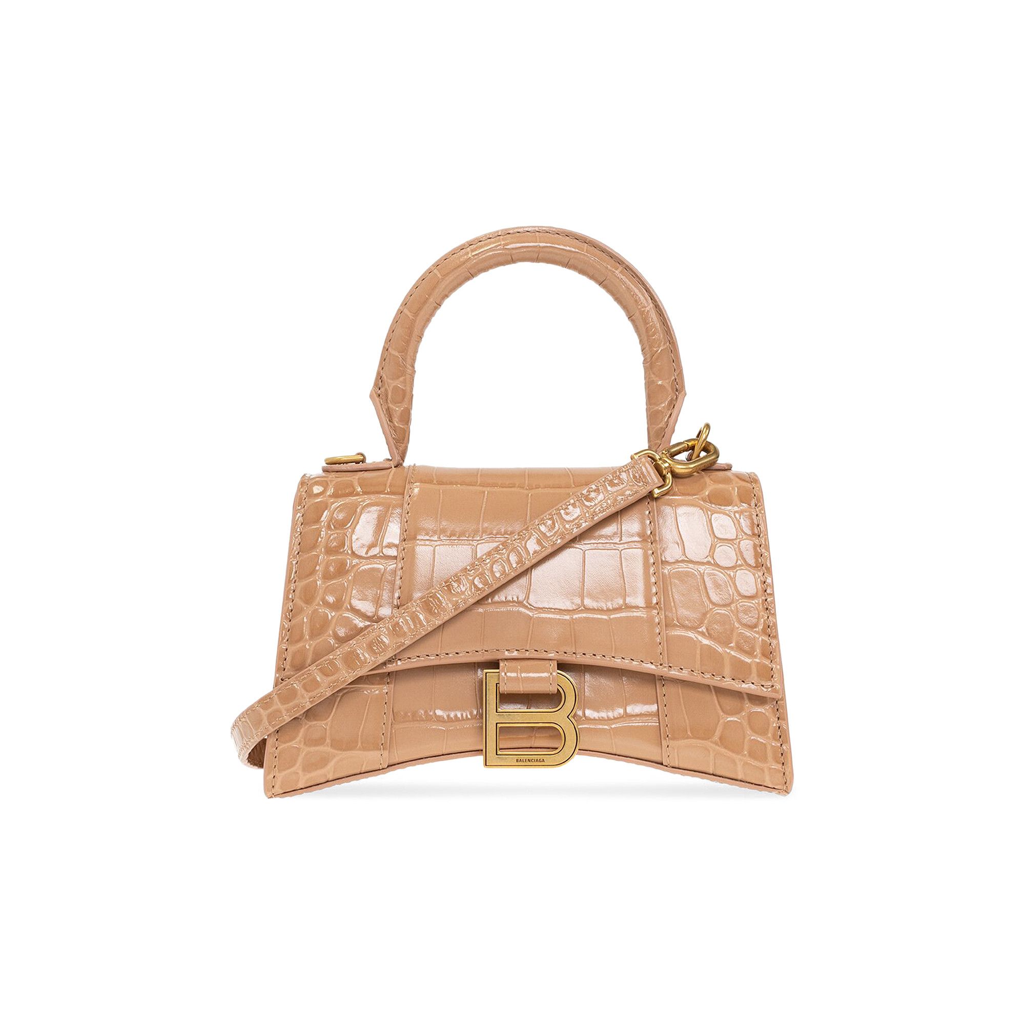 Buy Balenciaga XS Hourglass Shoulder Bag Nude Beige 592833 1LRGM 9607 GOAT