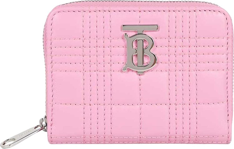 Burberry Quilted Lola Zip Wallet 'Primrose Pink'