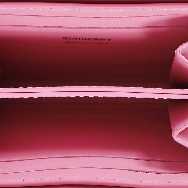 Burberry Quilted Lola Zip Wallet Primrose Pink