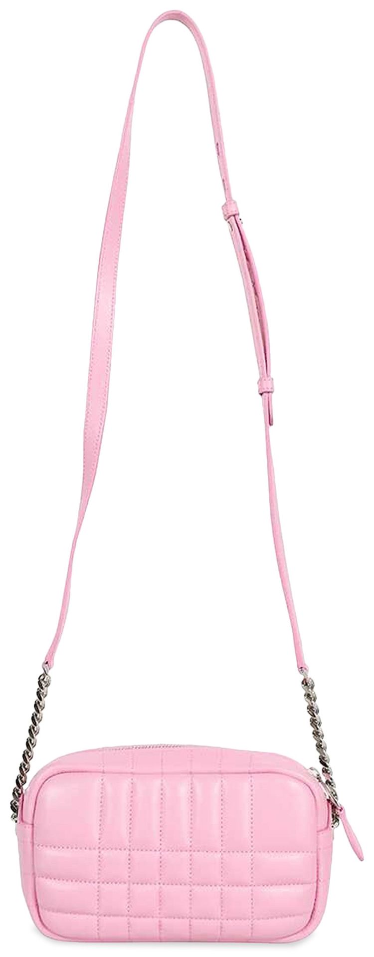 Burberry Mini Quilted Lambskin Lola Camera Bag Primrose Pink