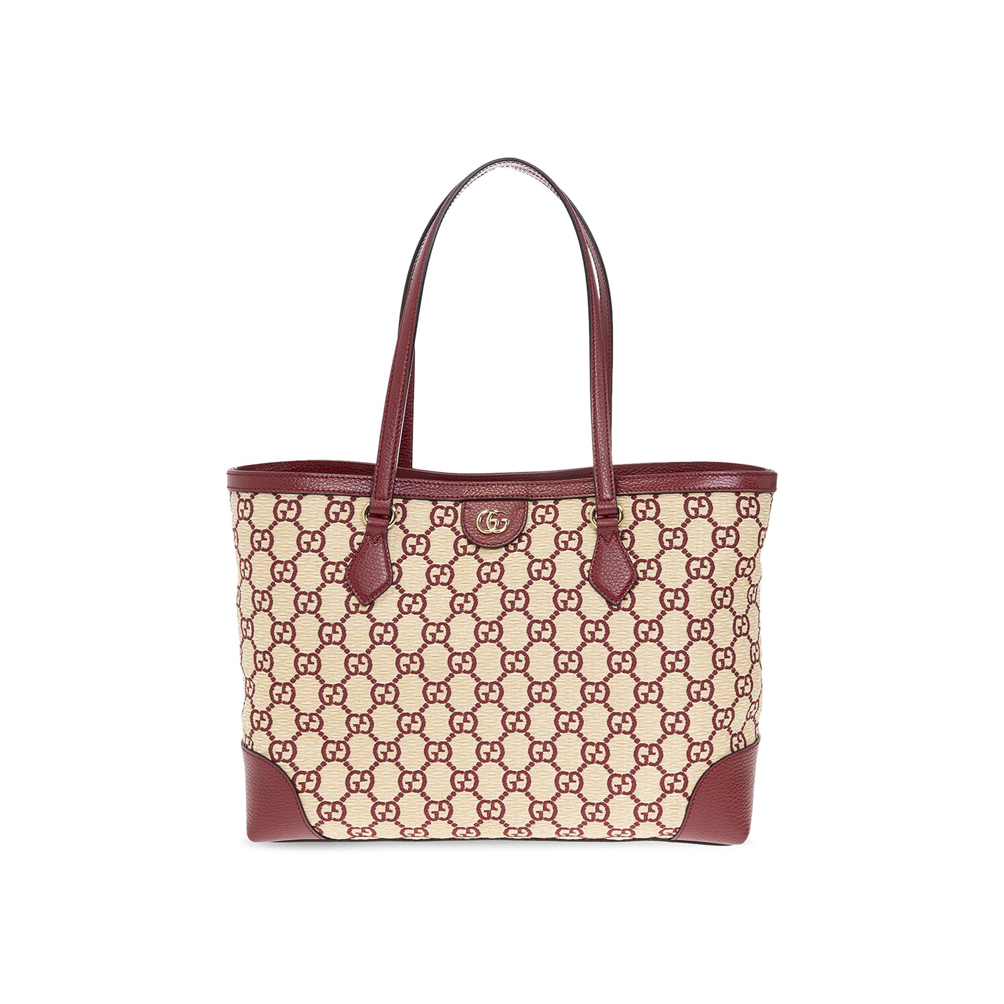 Buy Gucci Ophidia Medium GG Tote Bag Red GG Straw Effect 631685 2Y4EG 9180 GOAT CA