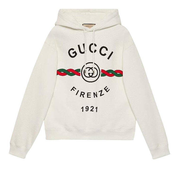 Gucci Firenze 1921 Hooded Sweatshirt 'White'
