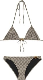 Buy Gucci GG Stretch Jersey Bikini 'Beige/Ebony' - 688999 XHAFL 9742 | GOAT