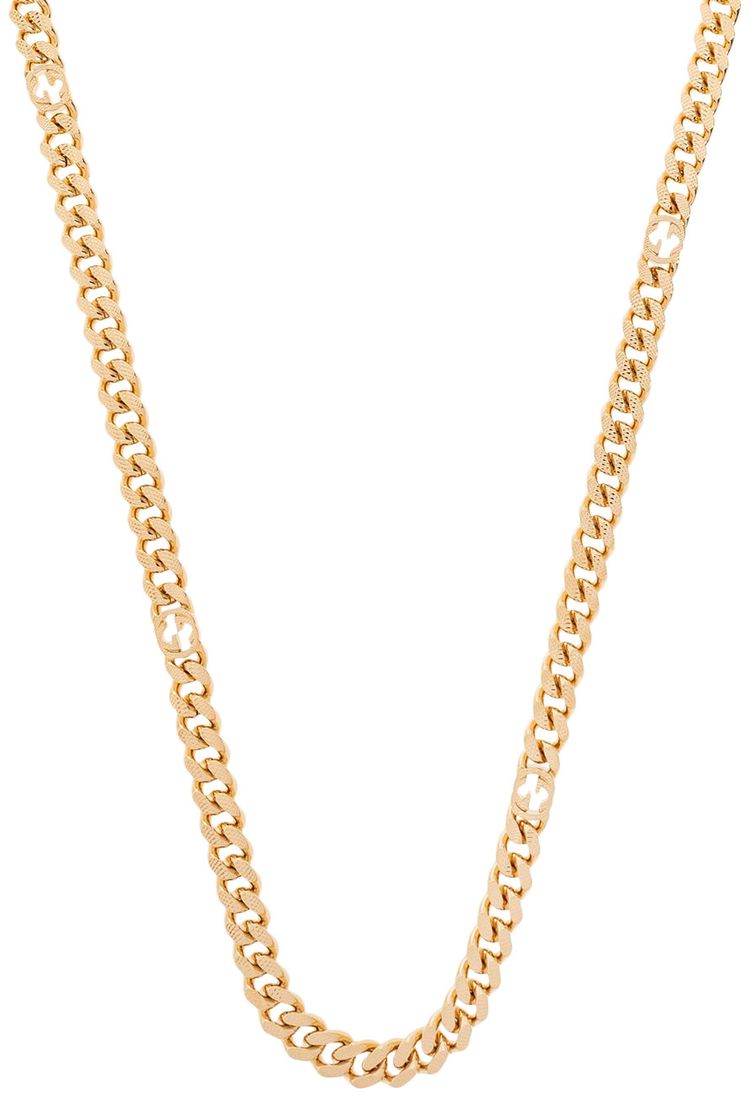 Gucci Long Necklace With Interlocking G Oro