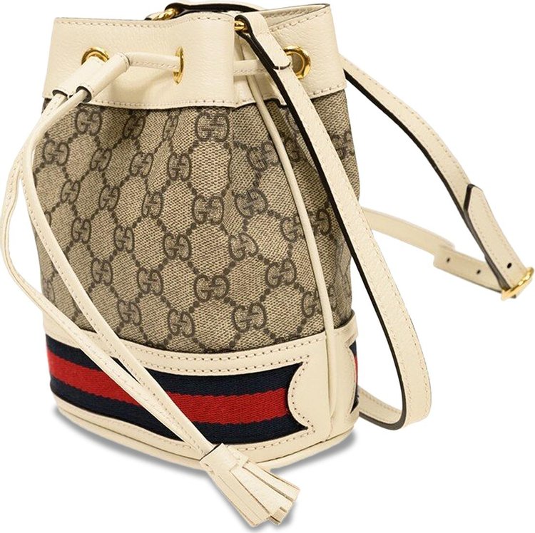 Gucci Ophidia Mini GG Bucket Bag Beige