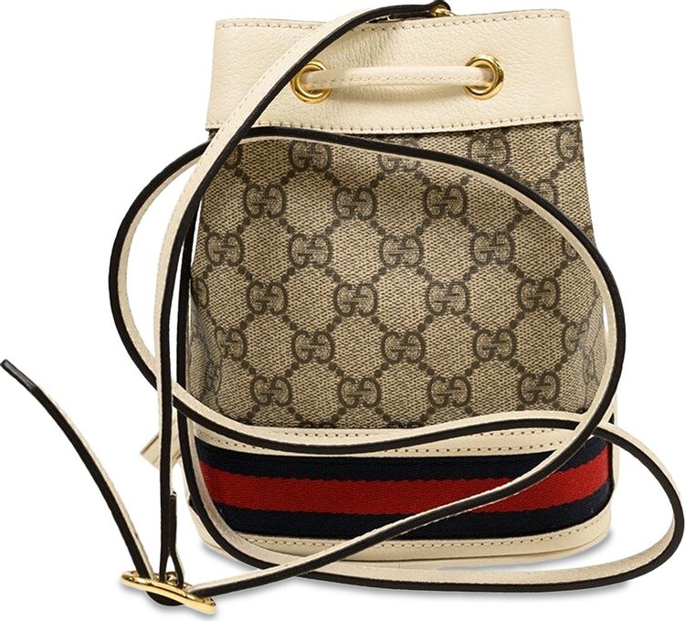 Gucci Ophidia Mini GG Bucket Bag Beige