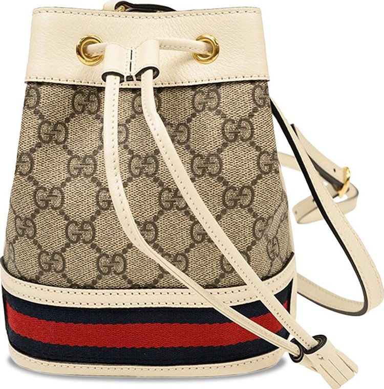 Ophidia GG Mini Canvas Bucket Bag in Brown - Gucci