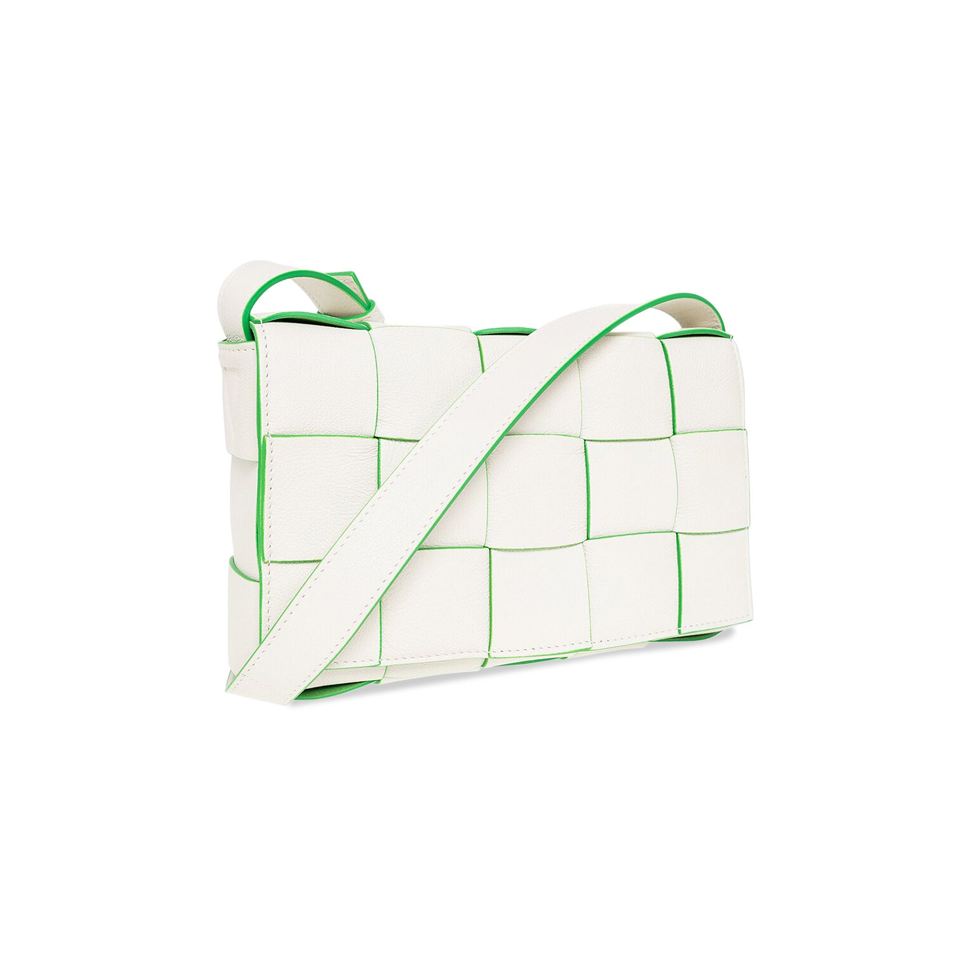 Buy Bottega Veneta Cassette 'White/Parakeet' - 578004 V1Q71