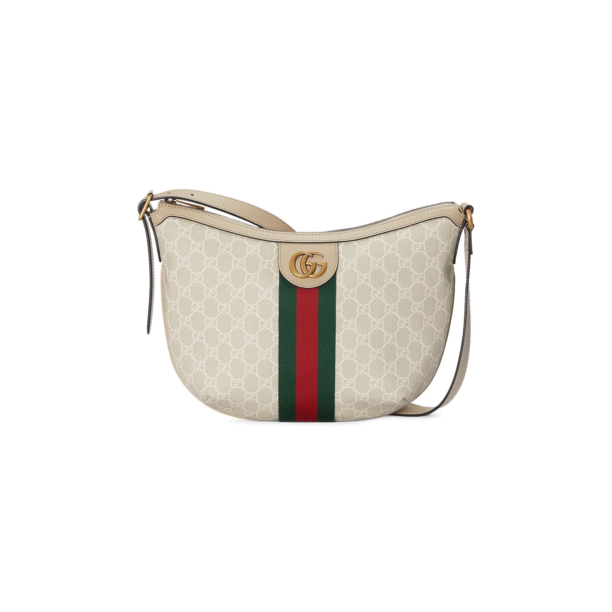 Gucci Ophidia GG Small Shoulder Bag Beige White