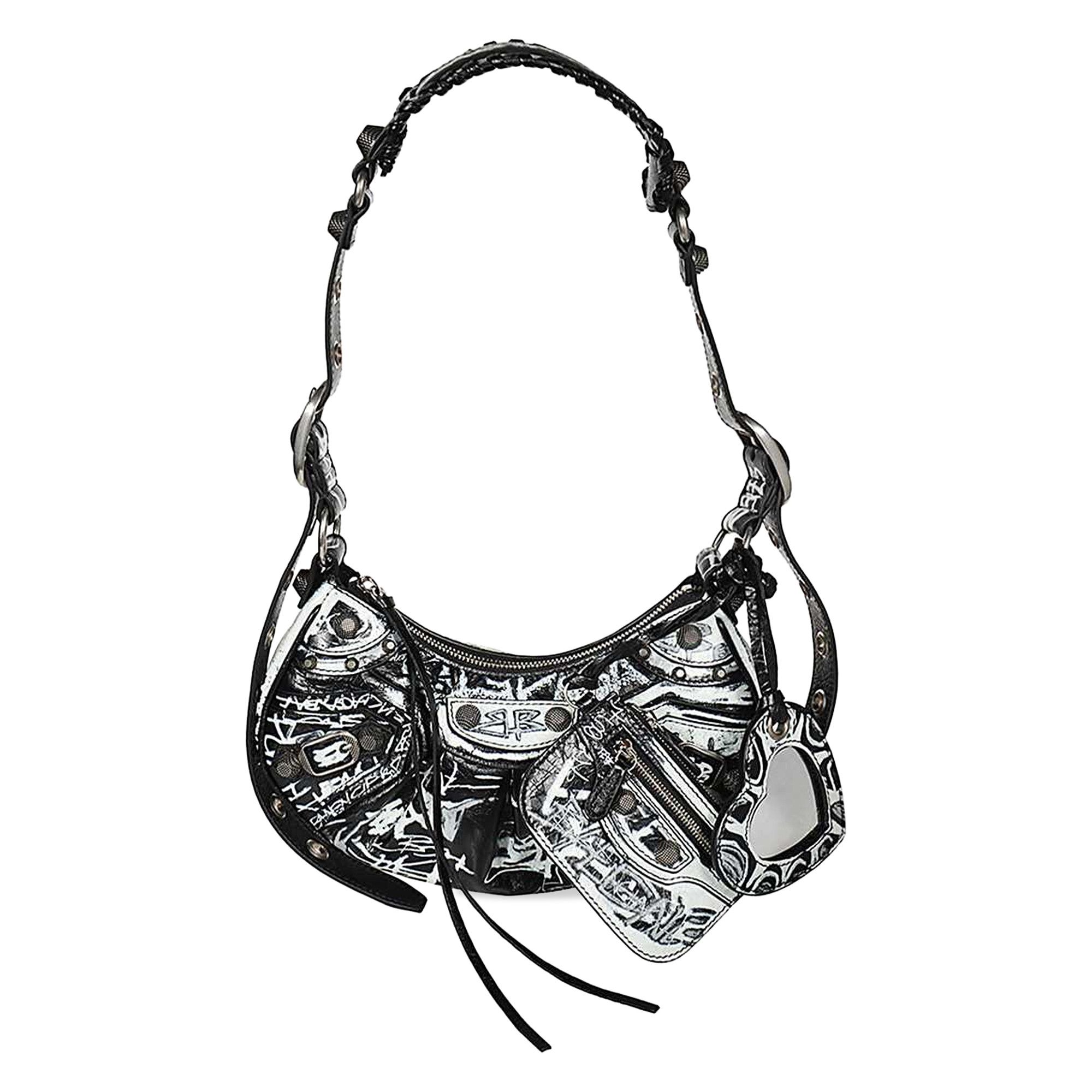 BALENCIAGA｜SHOULDER BAGS (671309 2AAXE 1090) Women's Le Cagole Shoulder Bag Xs in Black | Balenciaga US