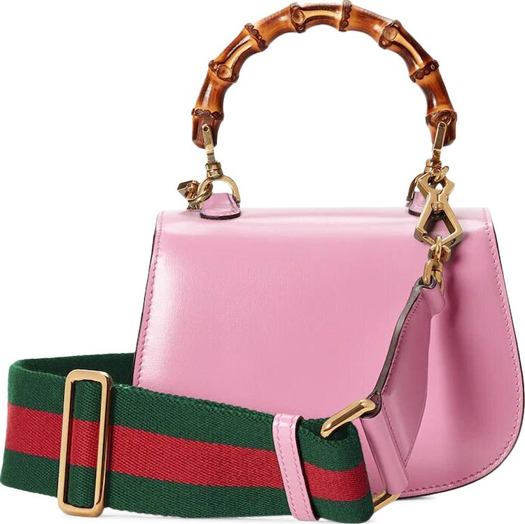 Gucci Bamboo 1947 Mini Top Handle Bag Nice Pink