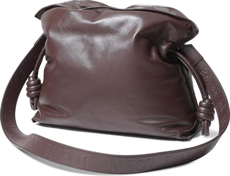 Loewe Flamenco Clutch Puffer Bag Dark Chocolate