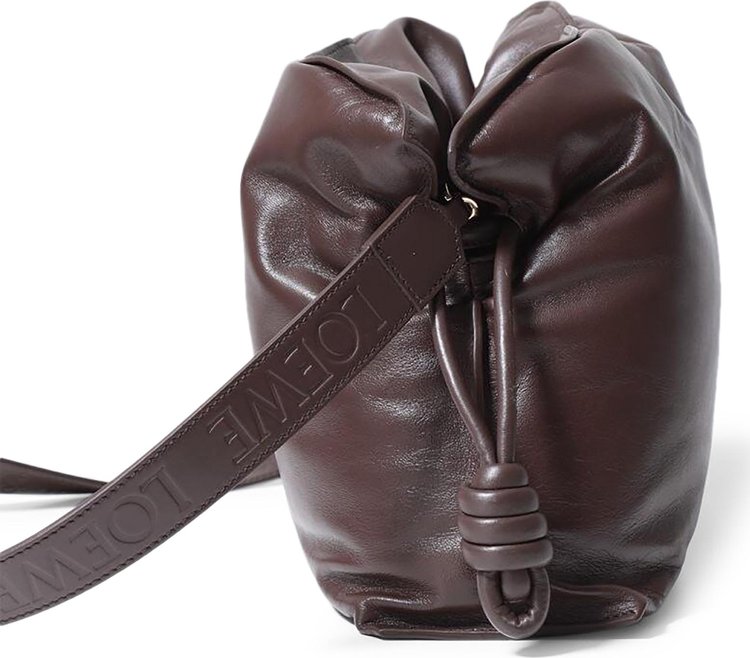 Loewe Flamenco Clutch Puffer Bag Dark Chocolate