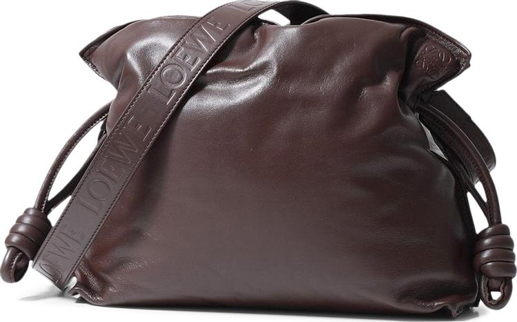 Loewe Flamenco Clutch Puffer Bag Dark Chocolate