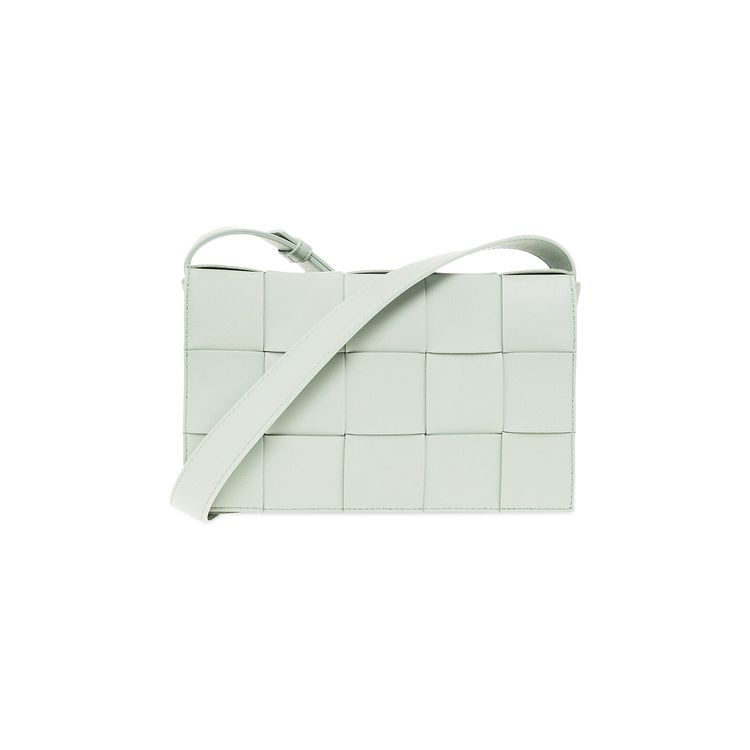 Bottega Veneta Cassette Crossbody Bag New SaugeGold