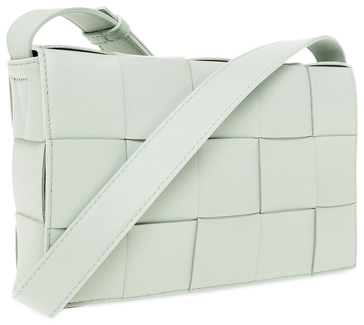 Bottega Veneta Cassette Crossbody Bag New SaugeGold