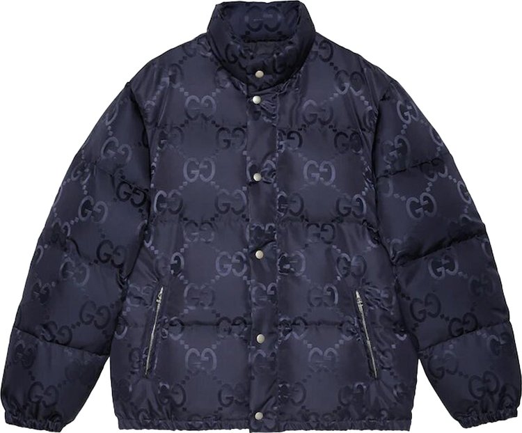 Gucci Jumbo GG Canvas Down Jacket 'Blue'