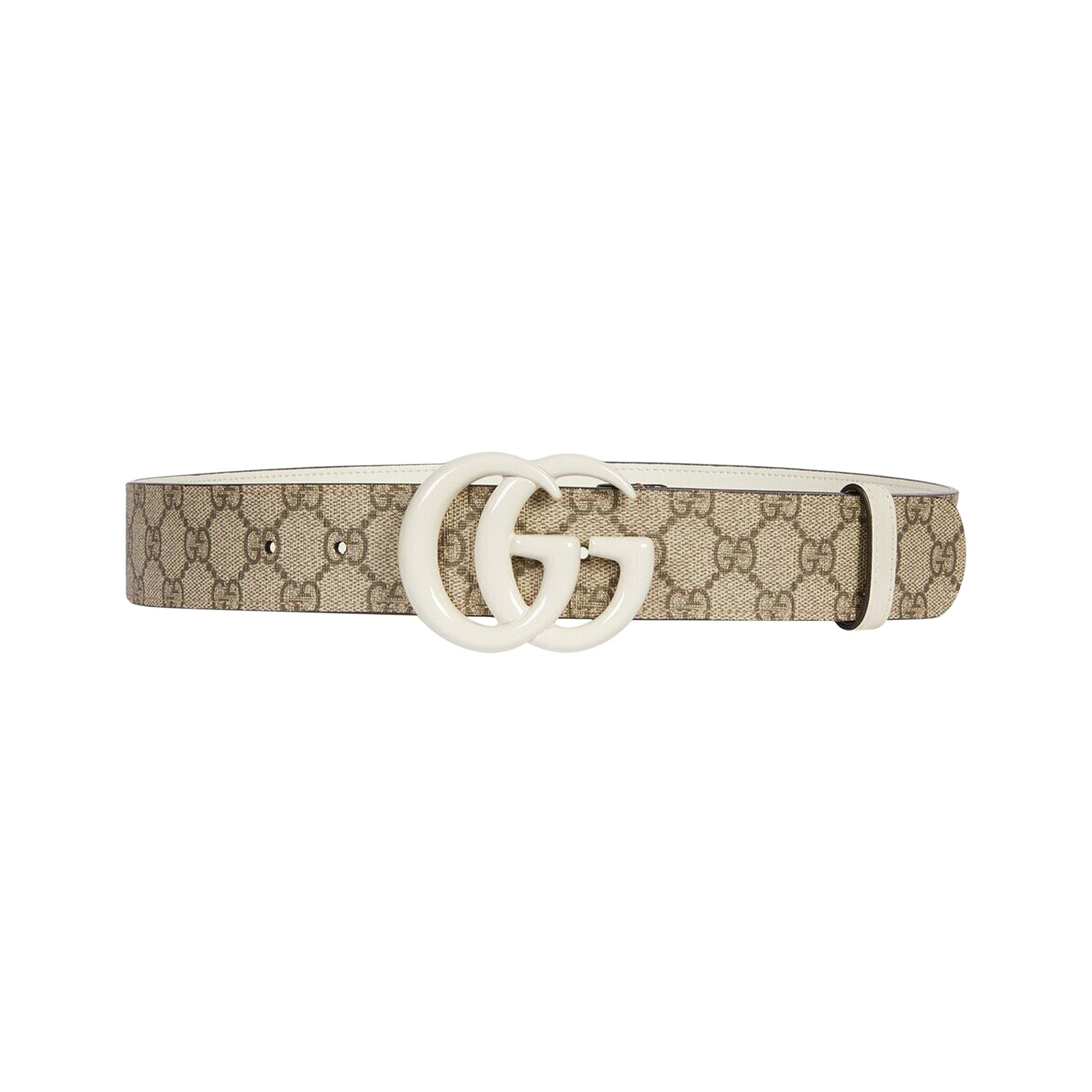 Buy Gucci GG Marmont Wide Belt 'Beige/Ebony GG Supreme' - 400593 HUH4V 9761  | GOAT