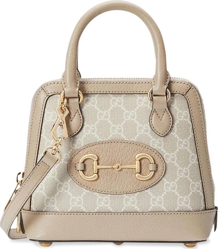 Gucci Blue & Beige Small 'Gucci Horsebit 1955' Shoulder Bag for Women