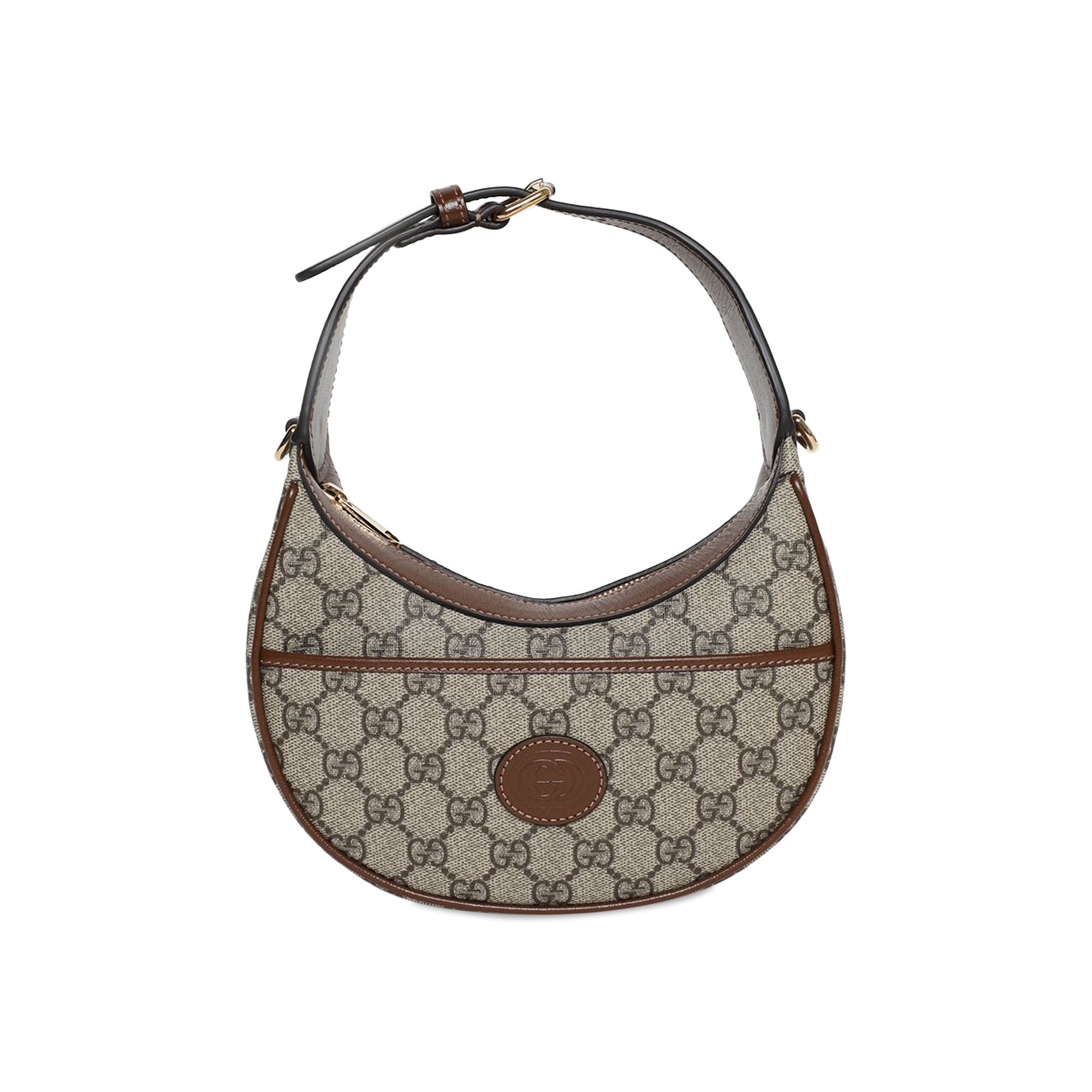 Buy Gucci Half Moon Shaped Mini Bag With Interlocking G Beige