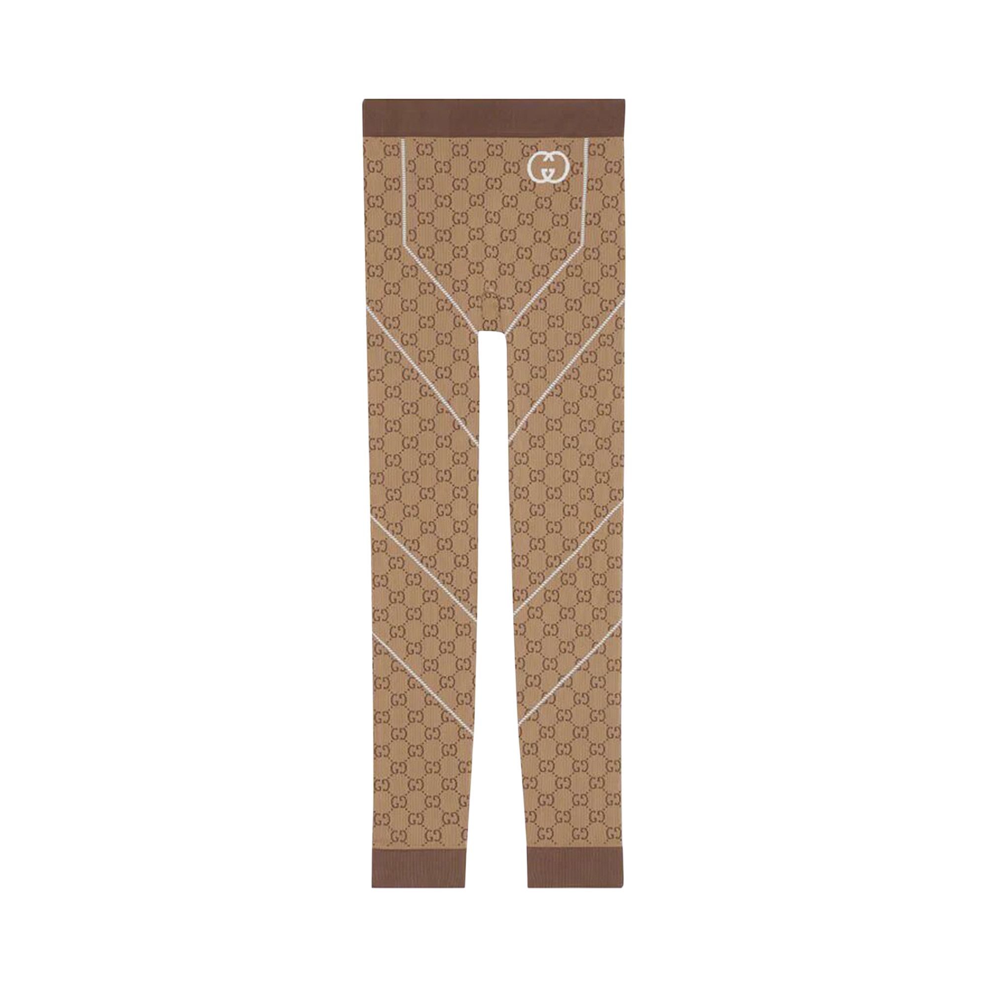 Buy Gucci GG Jacquard Leggings Beige Ebony 715523 XJETY 9742 GOAT