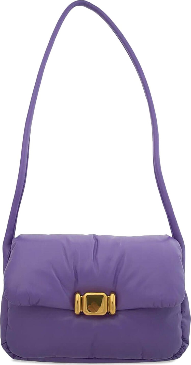 Bottega Veneta Pad Crossbody Bag 'Purple/Brass'
