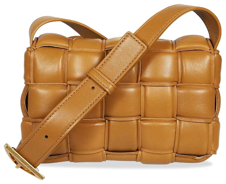 Bottega Veneta Small Cassette Shoulder Bag CamelGold