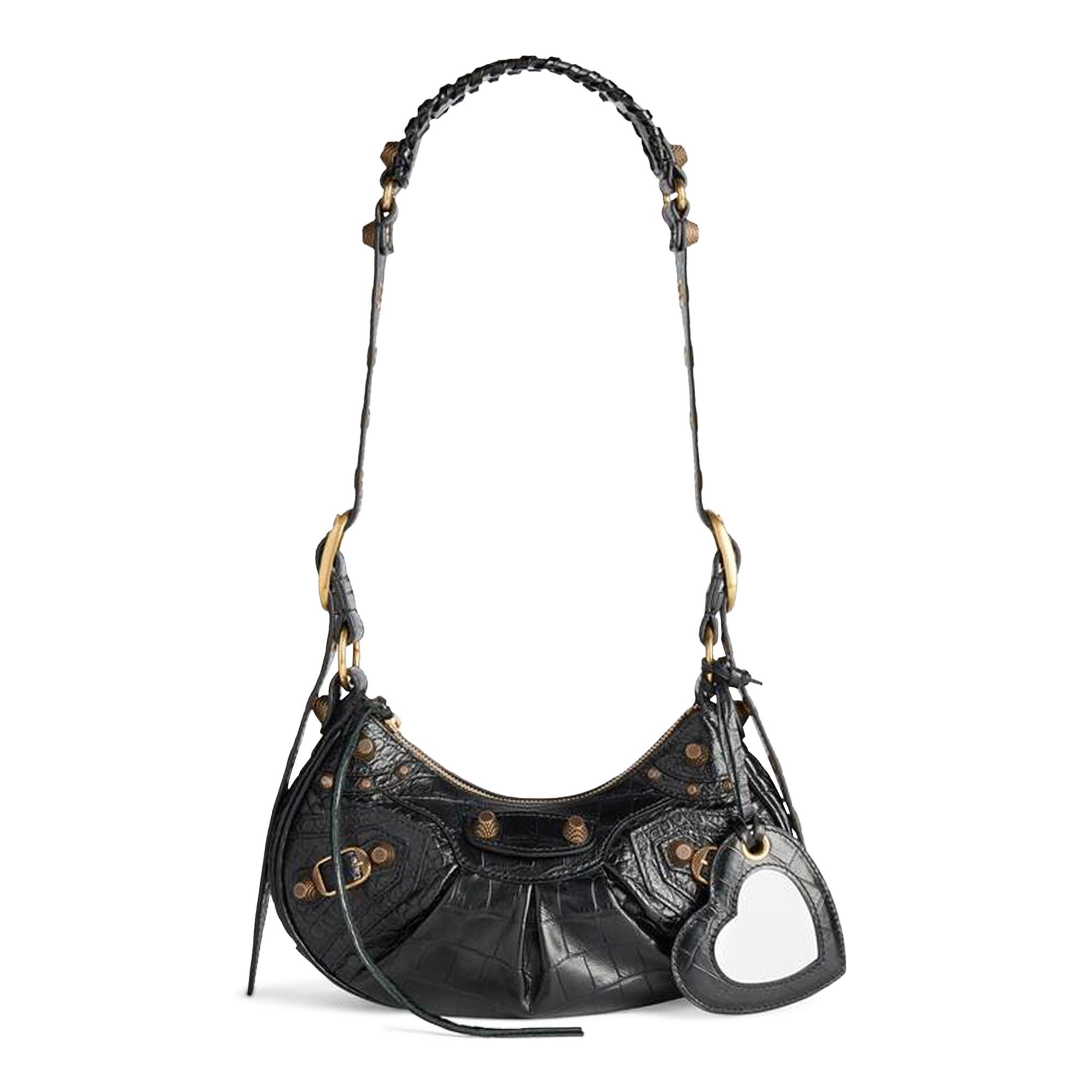 BALENCIAGA ルカコルシッフXSショルタハック 6713091VG9Y 5812 Women's Le Cagole Shoulder Bag Xs in Silver | Balenciaga CA