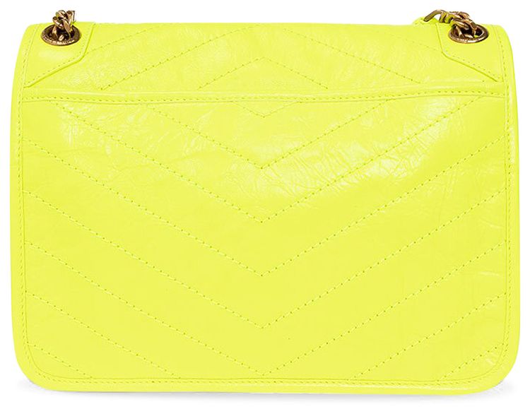 Saint Laurent Niki Medium Chain Bag Safety Yellow