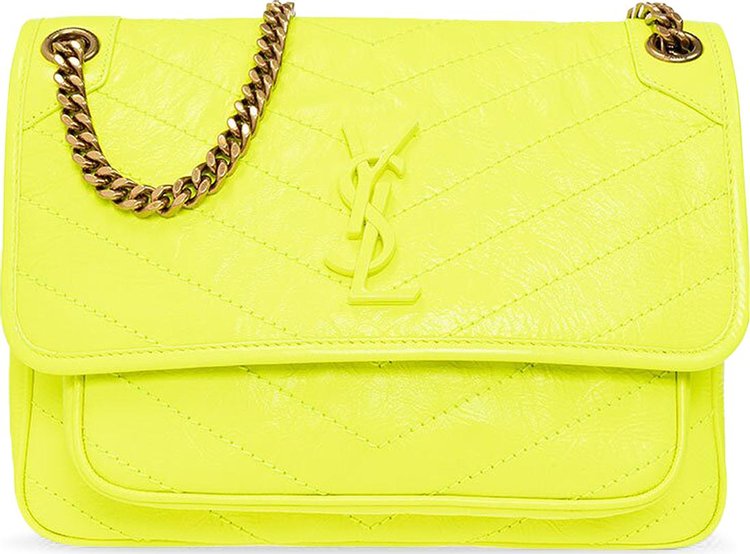Buy Saint Laurent Niki Medium Chain Bag 'Safety Yellow' - 633158
