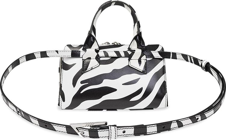 The Attico Friday Crossbody Zebra