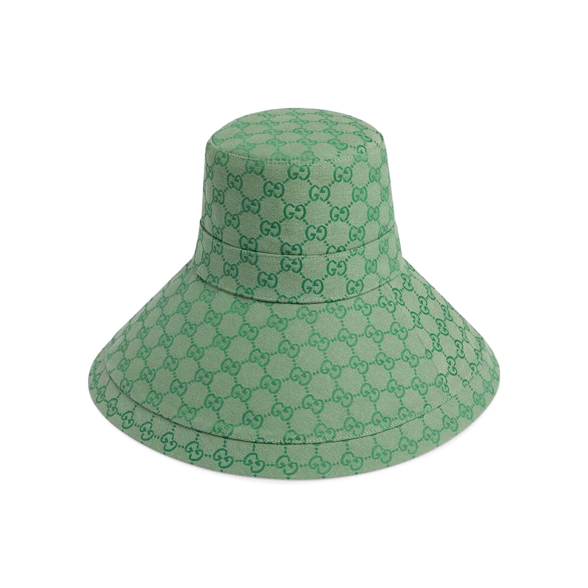 Buy Gucci GG Wide Brim Beach Hat Light Green 631958 4HG61 3680 GOAT