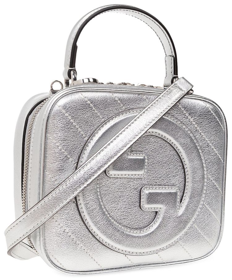Gucci Blondie Top Handle Bag Silver