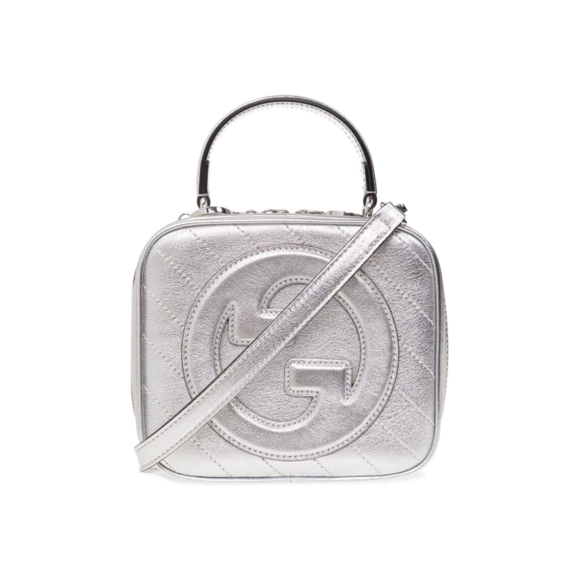 Buy Gucci Blondie Top Handle Bag Silver 744434 AACBO 8106 GOAT
