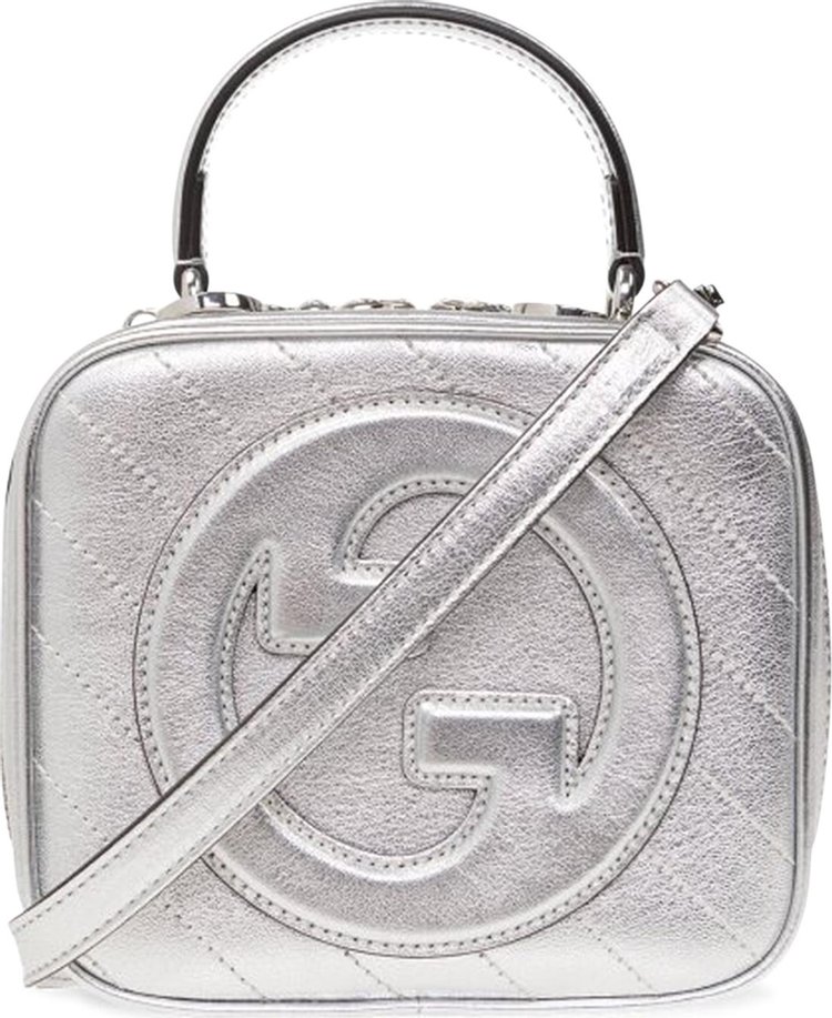 Gucci Blondie Top Handle Bag 'Silver'