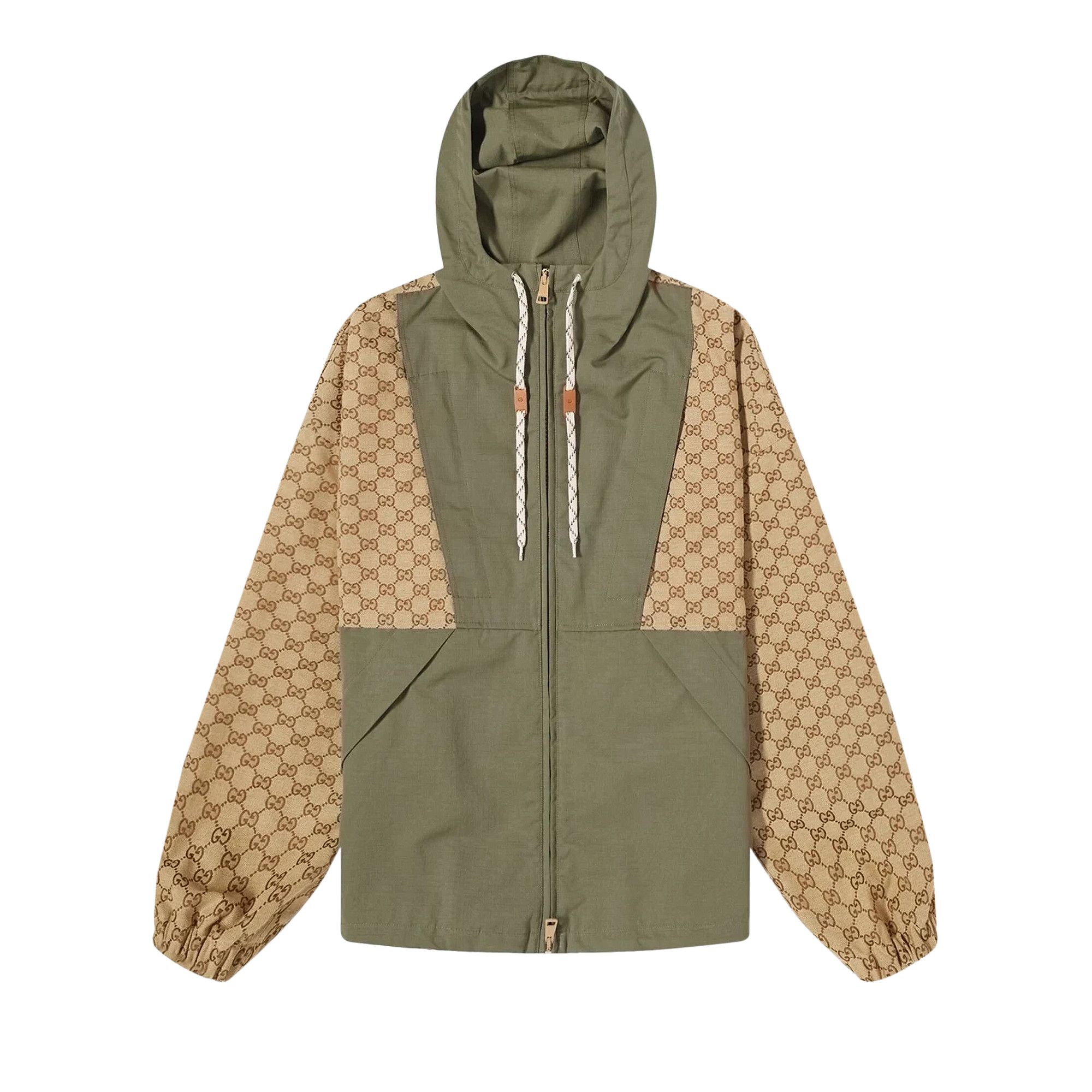 Buy Gucci GG Canvas Zip Jacket 'Camel/Ebony' - 742813 Z8BIW 2190
