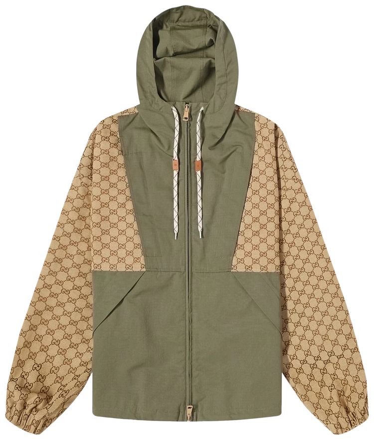 Gucci GG Canvas Zip Jacket CamelEbony