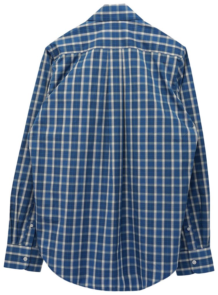 Martine Rose Classic Shirt BlueHoneycomb Check