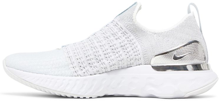 Nike Wmns React Phantom Run Flyknit 2 Premium Pure Platinum White