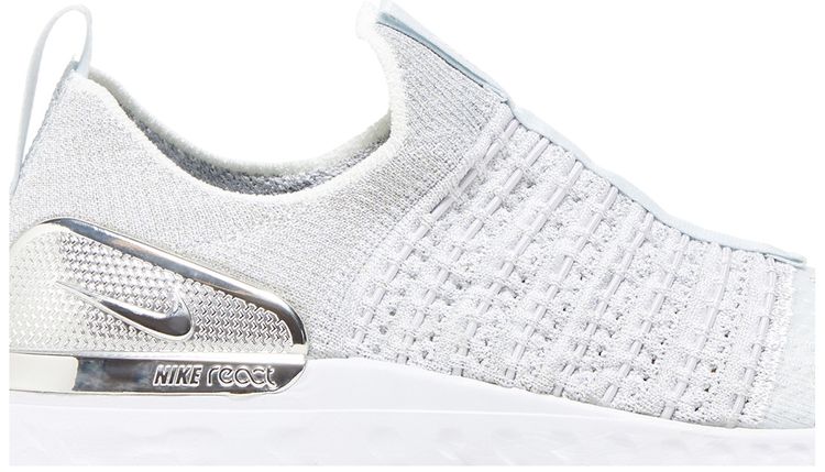 Nike Wmns React Phantom Run Flyknit 2 Premium Pure Platinum White