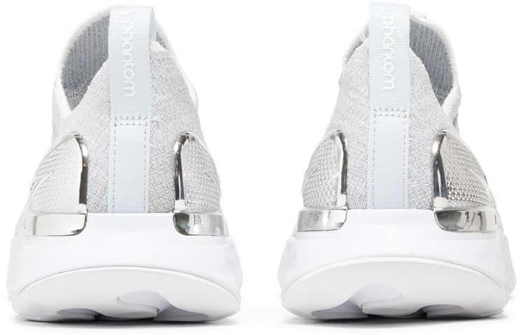 Nike Wmns React Phantom Run Flyknit 2 Premium Pure Platinum White