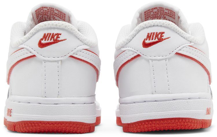 Nike Force 1 Low TD White Picante Red