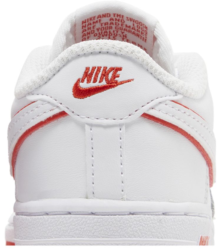 Nike Force 1 Low TD White Picante Red