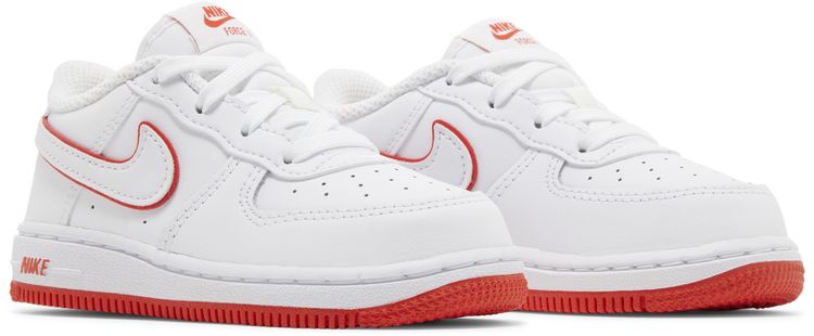 Nike Force 1 Low TD White Picante Red