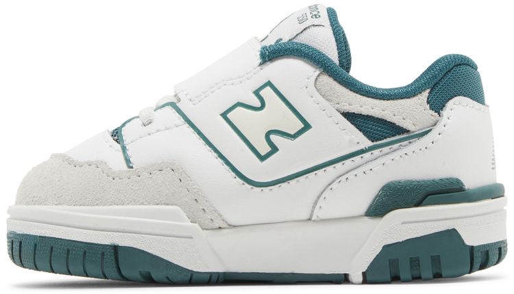 New Balance 550 Bungee Lace Top Strap Toddler White Vintage Teal