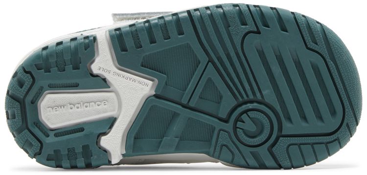 New Balance 550 Bungee Lace Top Strap Toddler White Vintage Teal